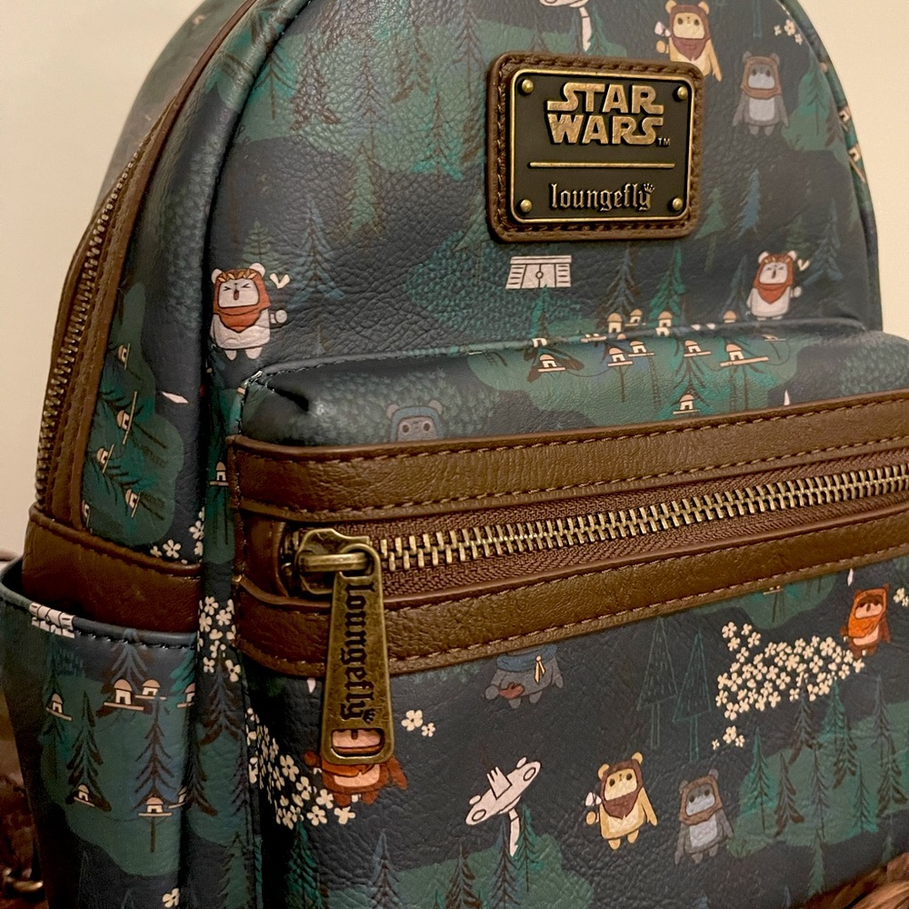 Loungefly Star Wars mini backpack. Ewoks on Endor.